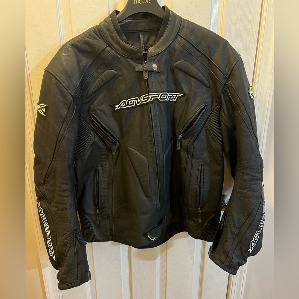 AGV Sports Dragon Leather Motorcycle Jacket
